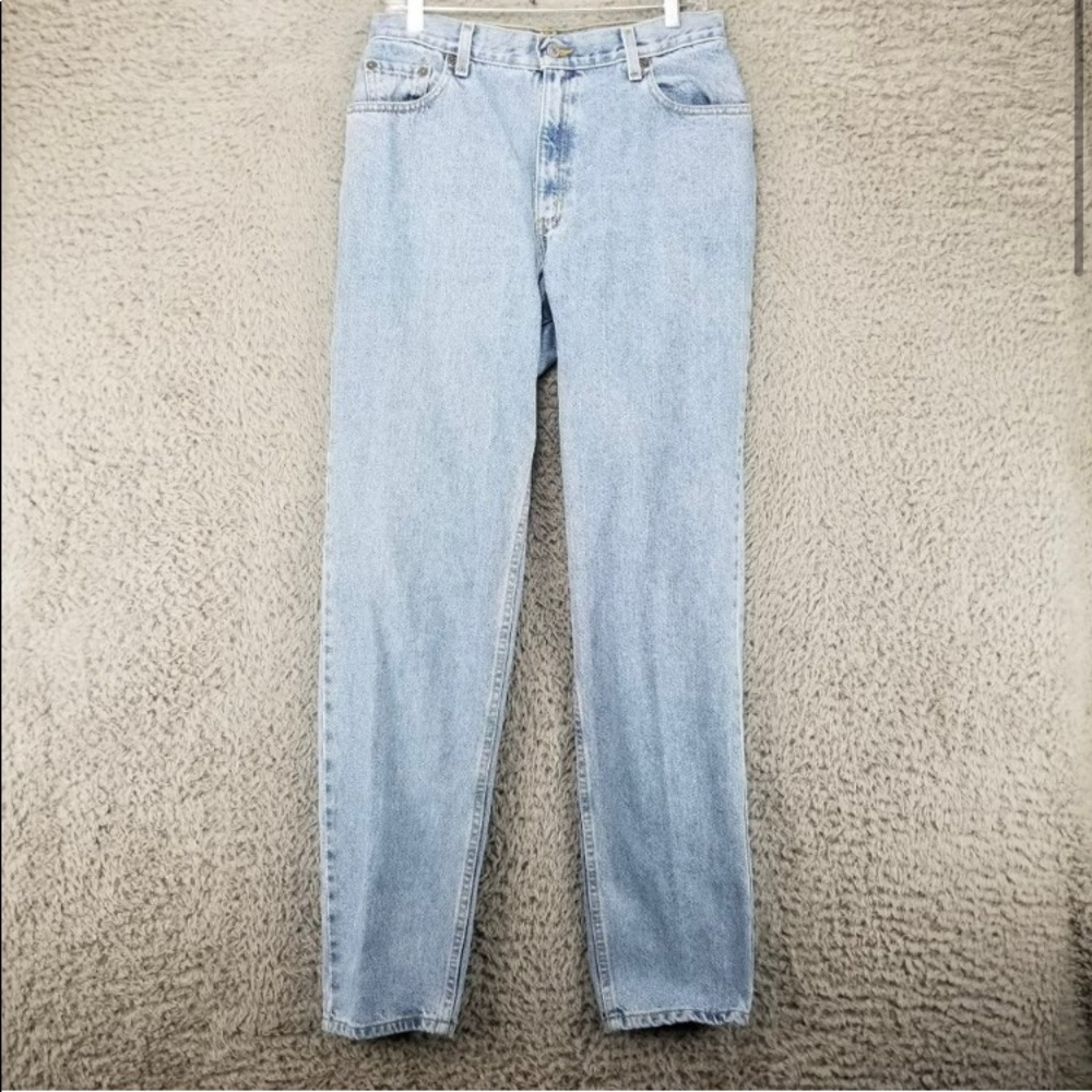 Levis Jeans Womens 10 Tall 100% Cotton 550 High Rise Relaxed Fit Tapered Leg
